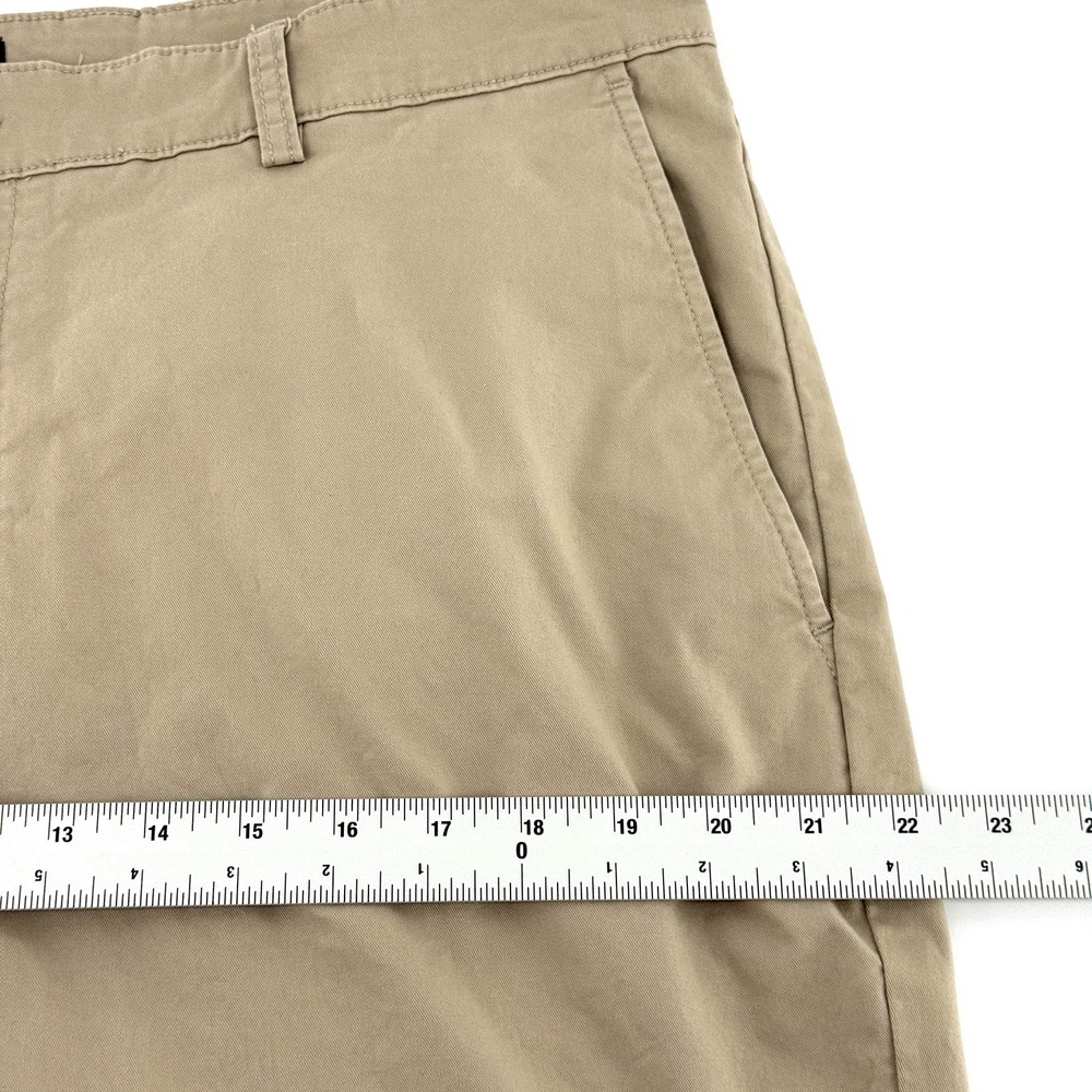 Jos A Bank Mens Khaki Tailored Fit Straight Leg Dress Pants 40 x30 Tan - Picture 7 of 11